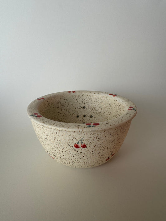 Cherry Strainer with Matching Bowl SMALL
