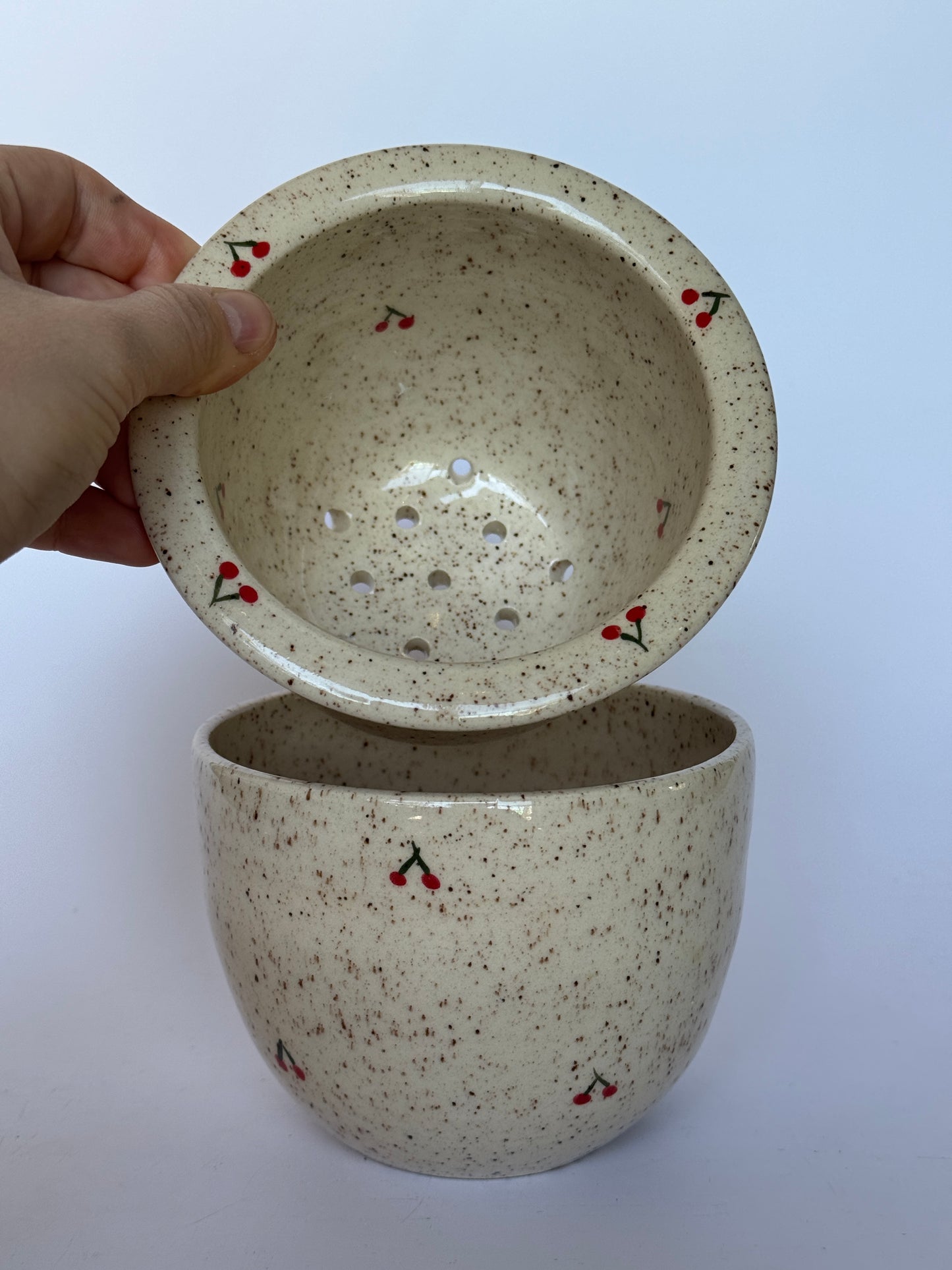 Cherry Strainer+Bowl set