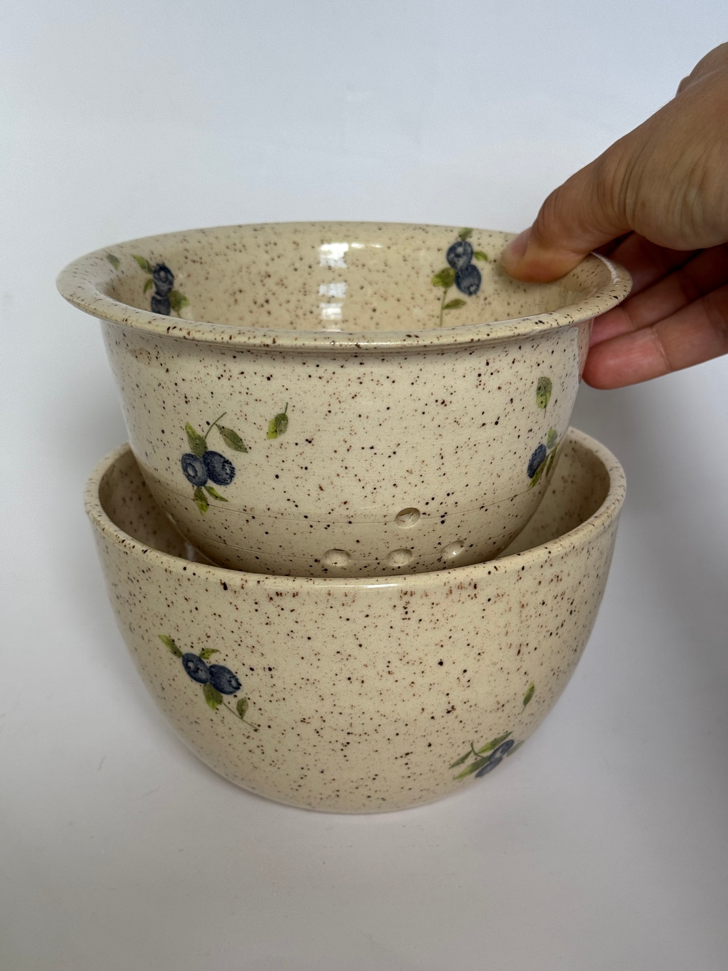 Blueberry Strainer+Bowl Set
