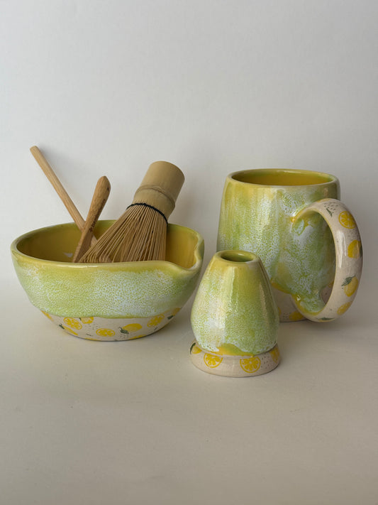 Lemon Matcha Set comes with tools