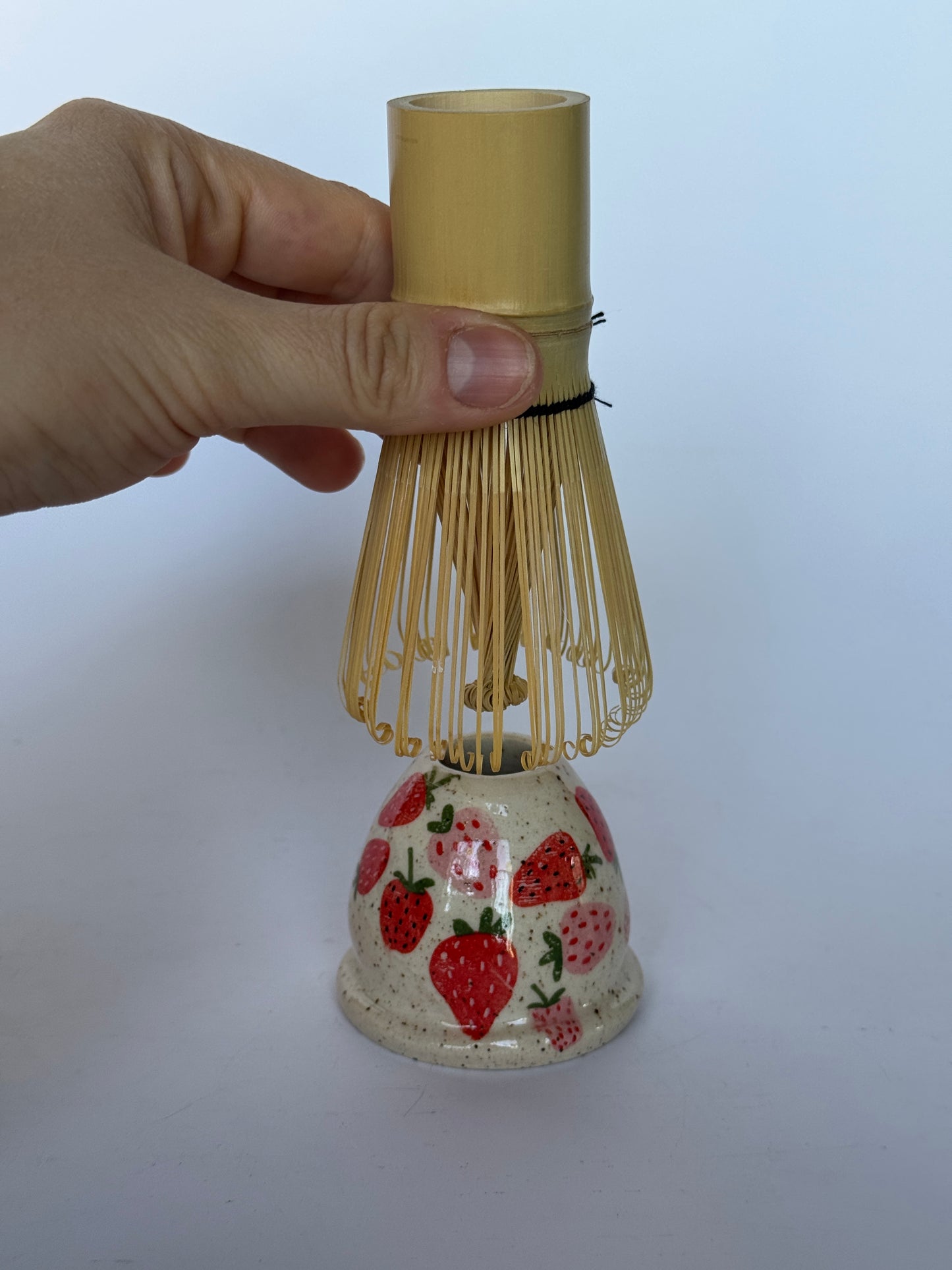 Matcha Whisk Holder Strawberry