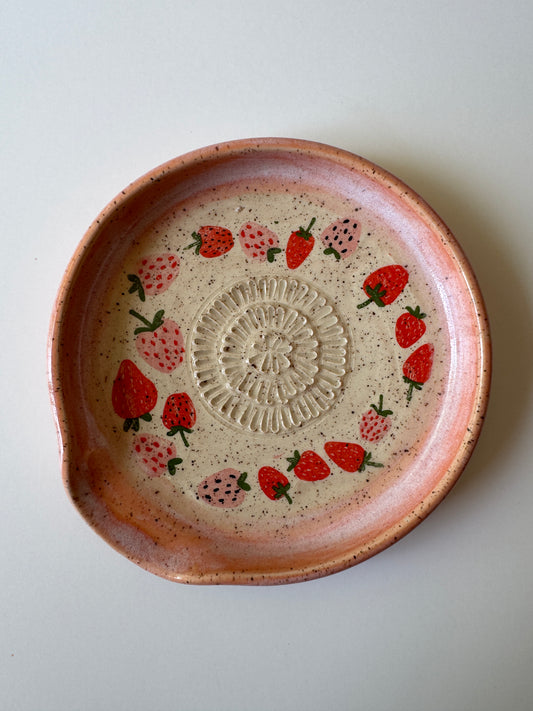 PRE ORDER Strawberry Grater Plate