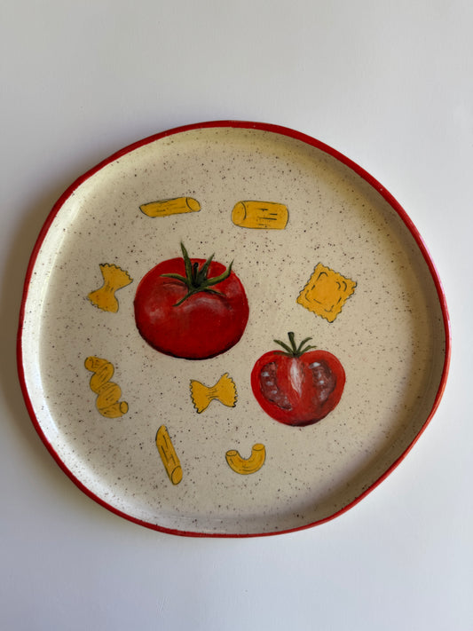 Plate Tomato/Pasta (10inch)