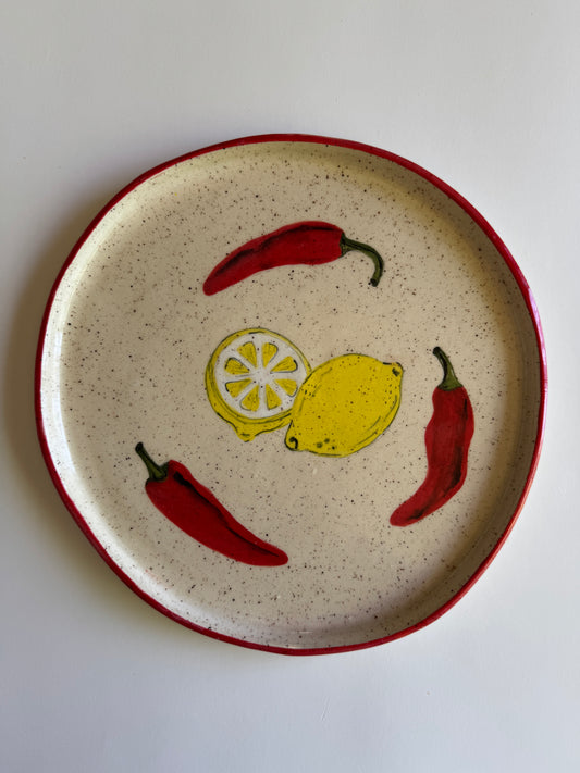 Plate Chili/Lemon (10in)
