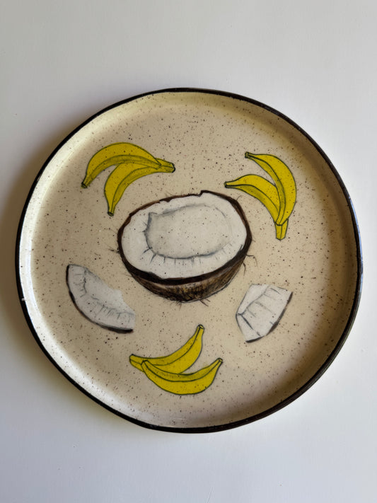 Plate Coconut/Banana (10 inch)