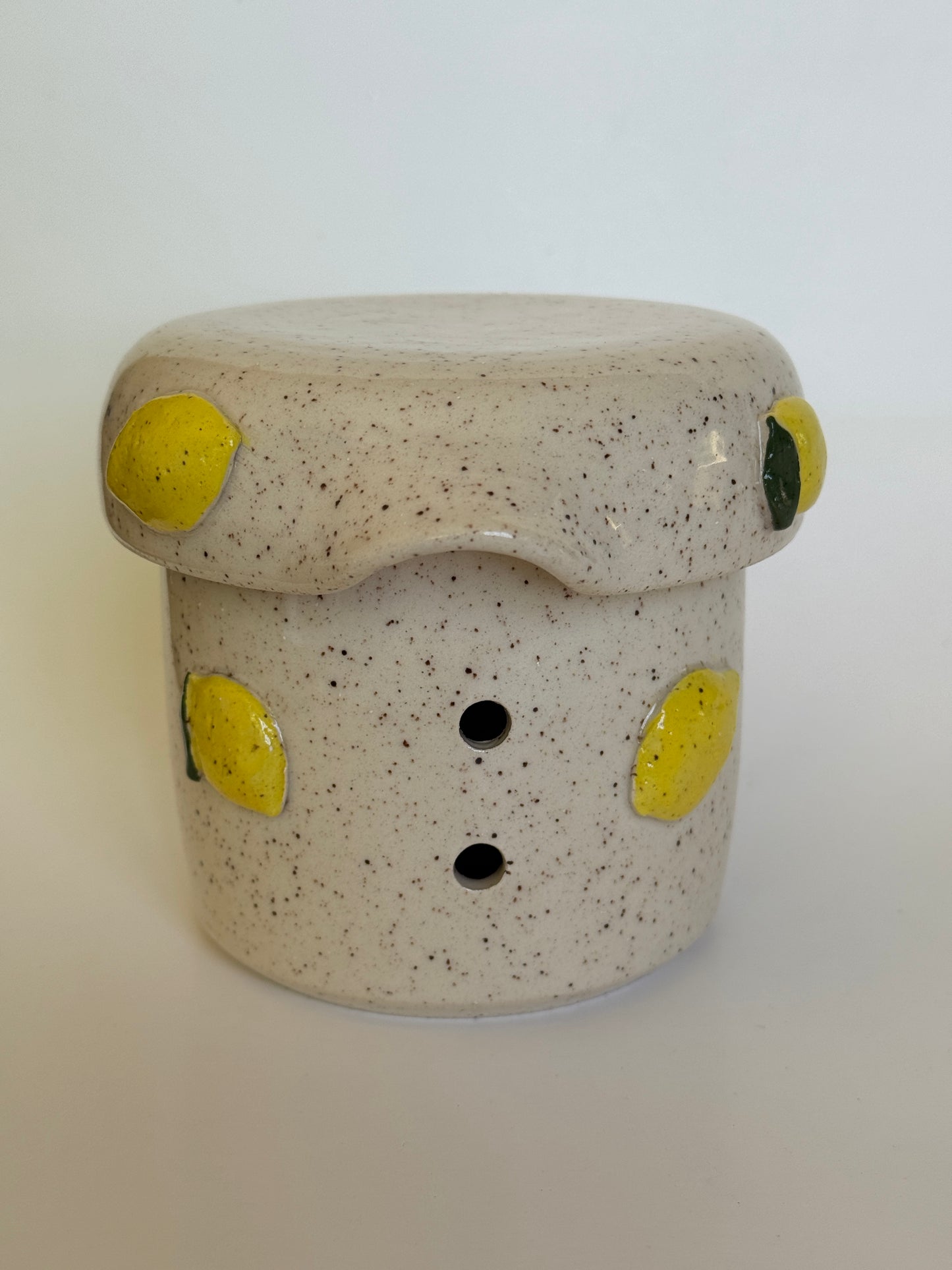 Garlic/Ginger Keeper and Grater Lemon