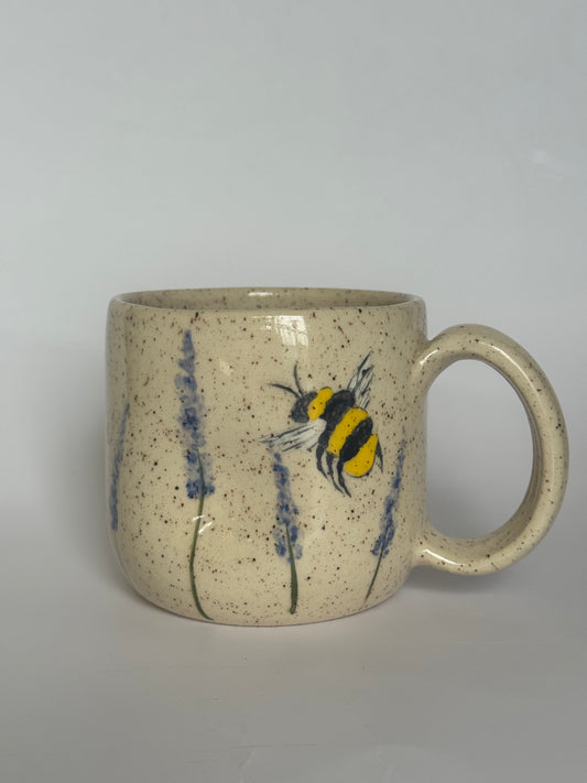Lavender/Bee Mug