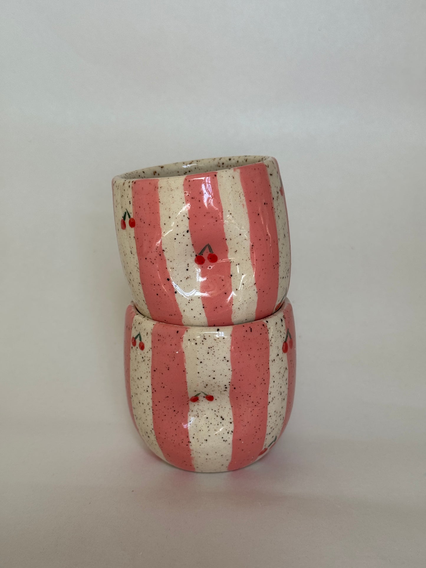 Cherry Pinched Espresso Cup