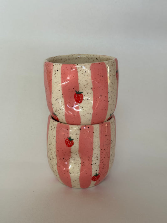 Pinched Espresso Cup Strawberry