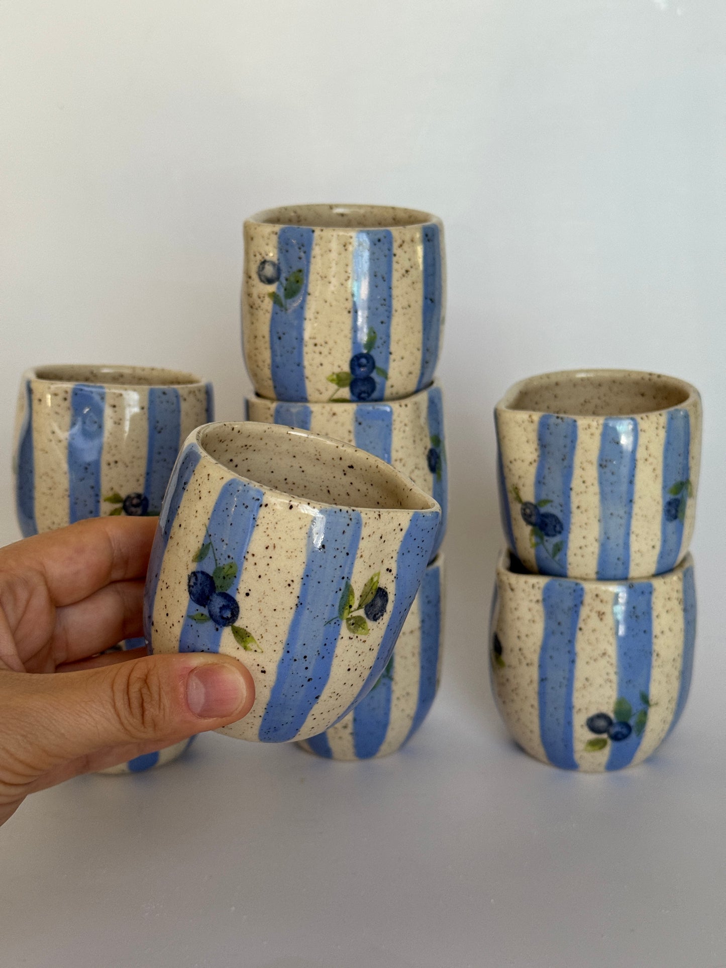 Blueberry Espresso Cups with Spout