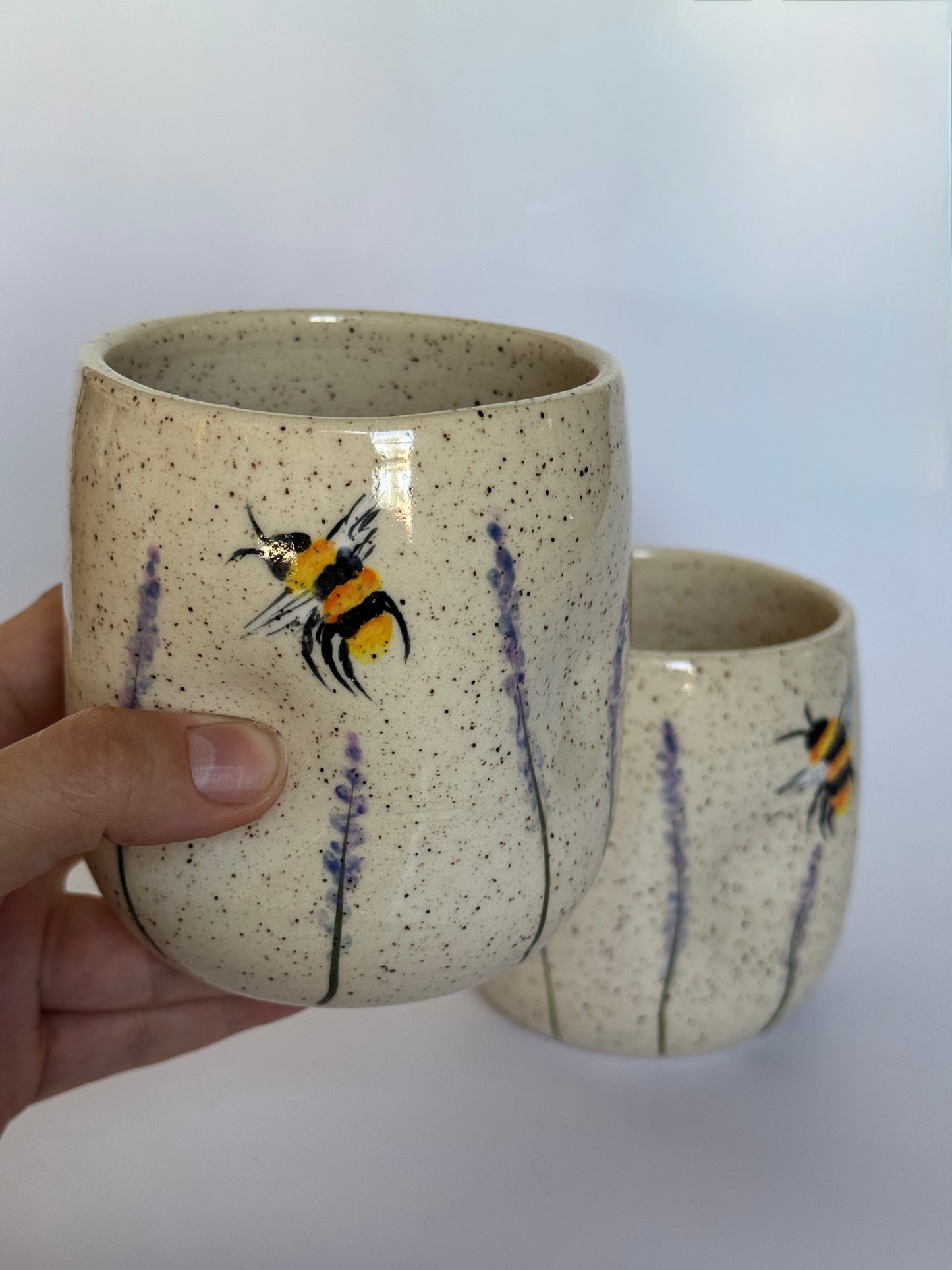 Pinched Cup Bee and Lavender