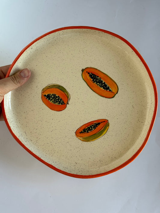 8” Plate Papaya