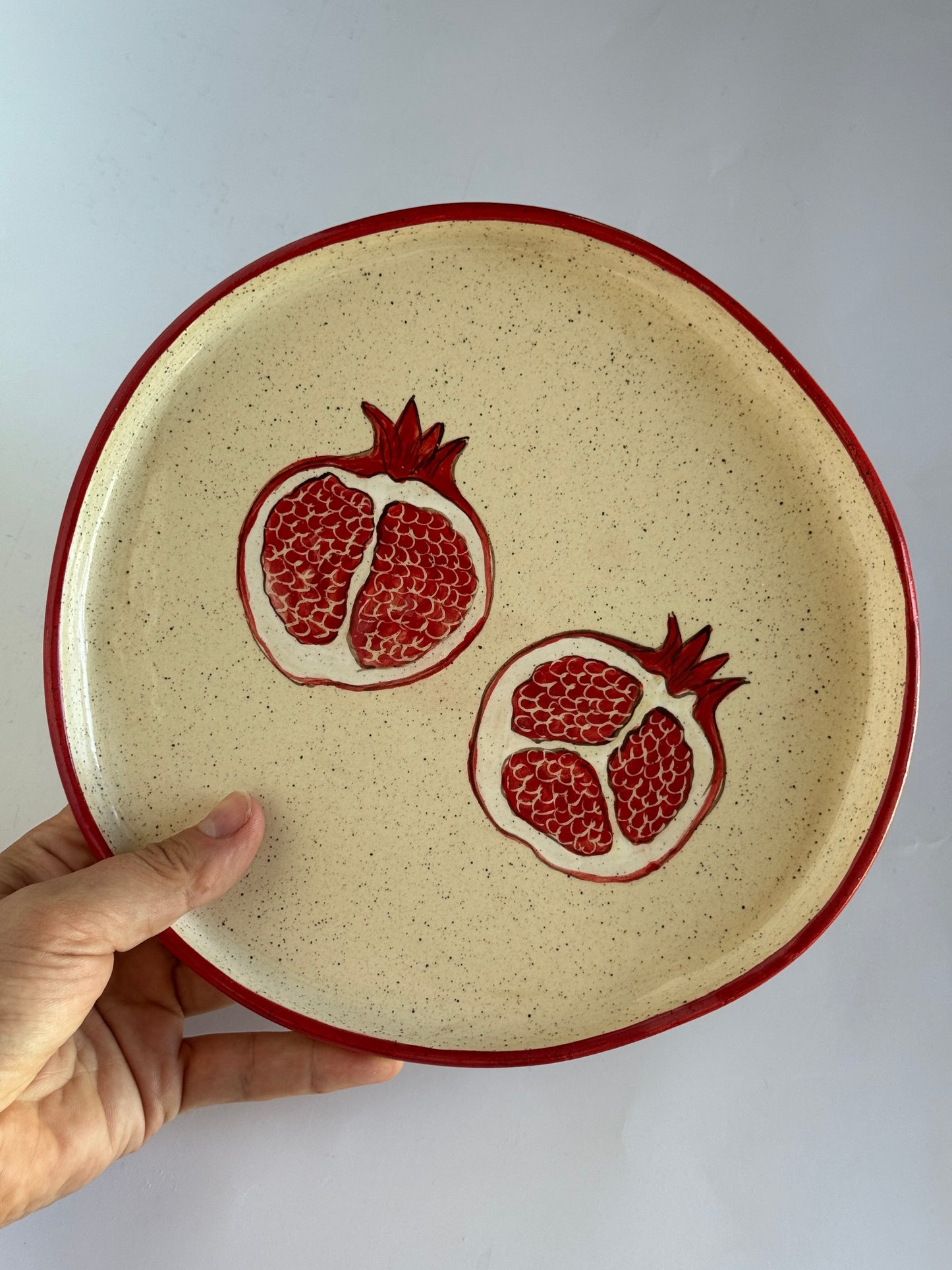 8” Plate Pomegranate