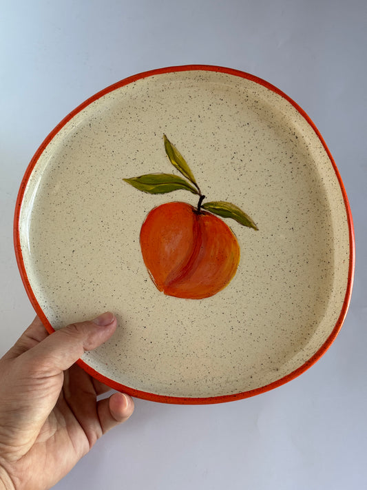 8” Plate Peach