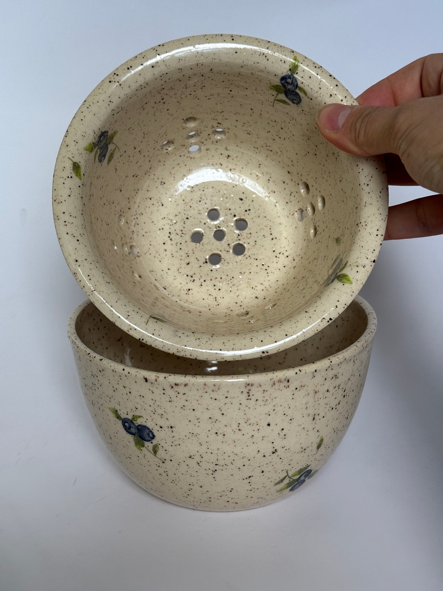 Blueberry Strainer+Bowl Set