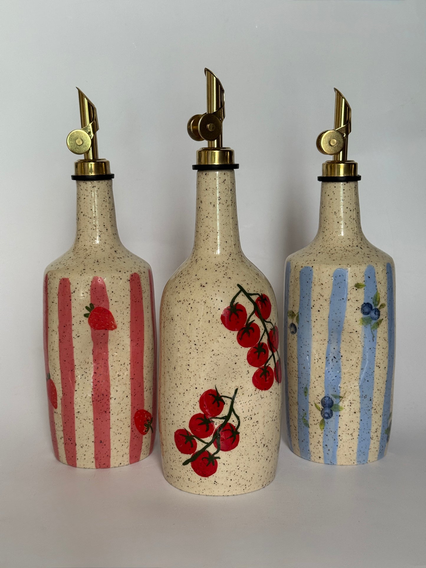 Blueberry/Stripes Oil Dispenser