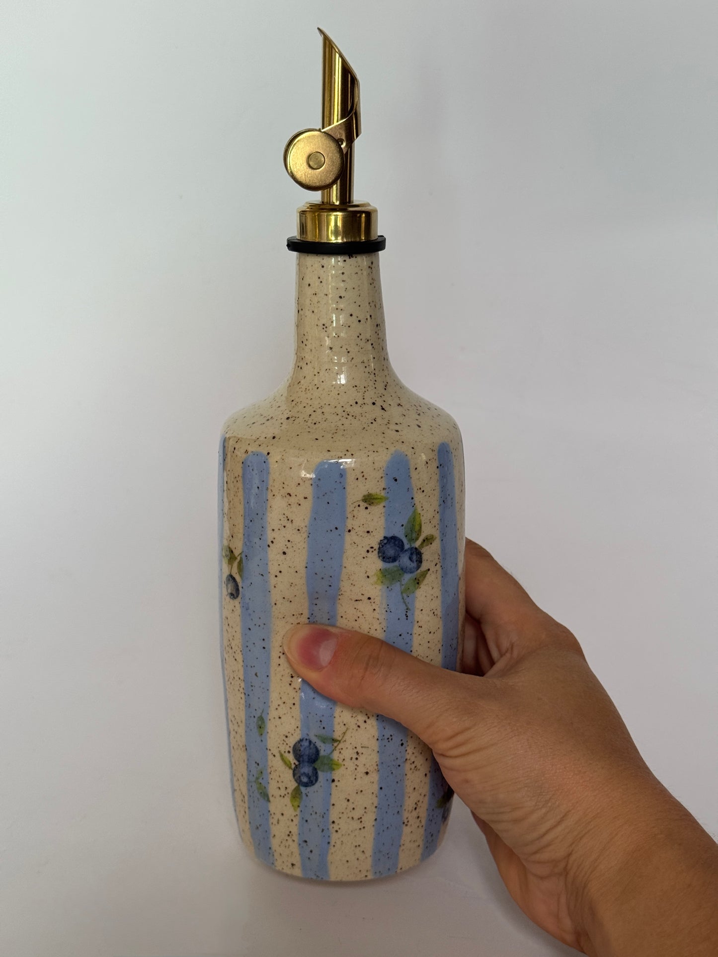 Blueberry/Stripes Oil Dispenser