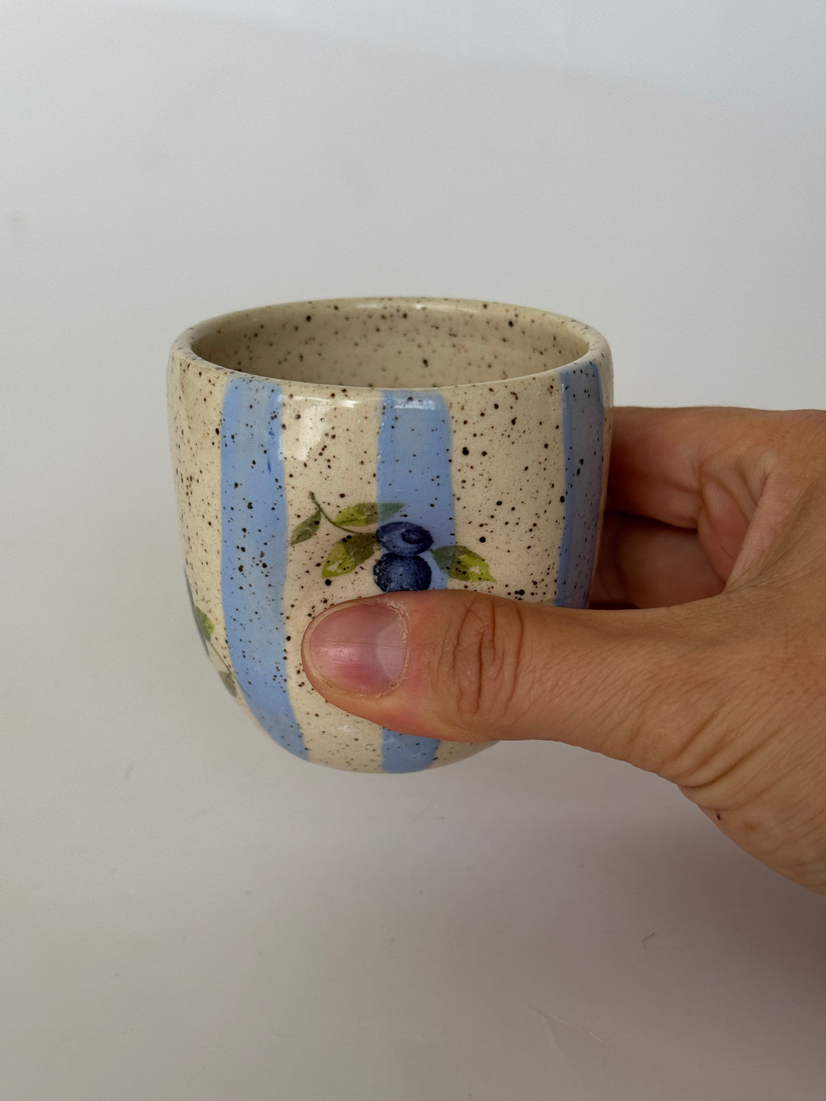 Blueberry Espresso Pinched Cups