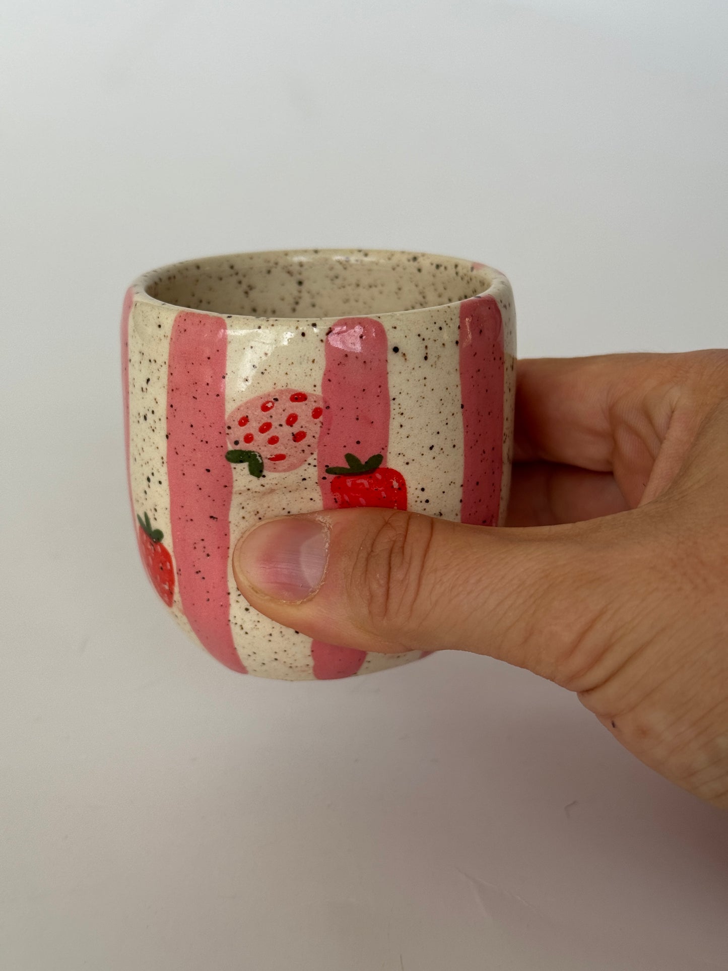 Strawberry Espresso Pinched Cups