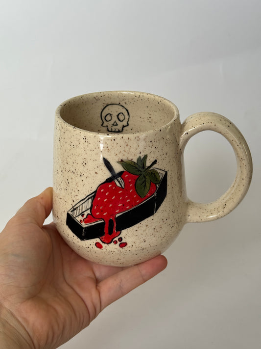 A PREVIEW Halloween Mug Dead Strawberry