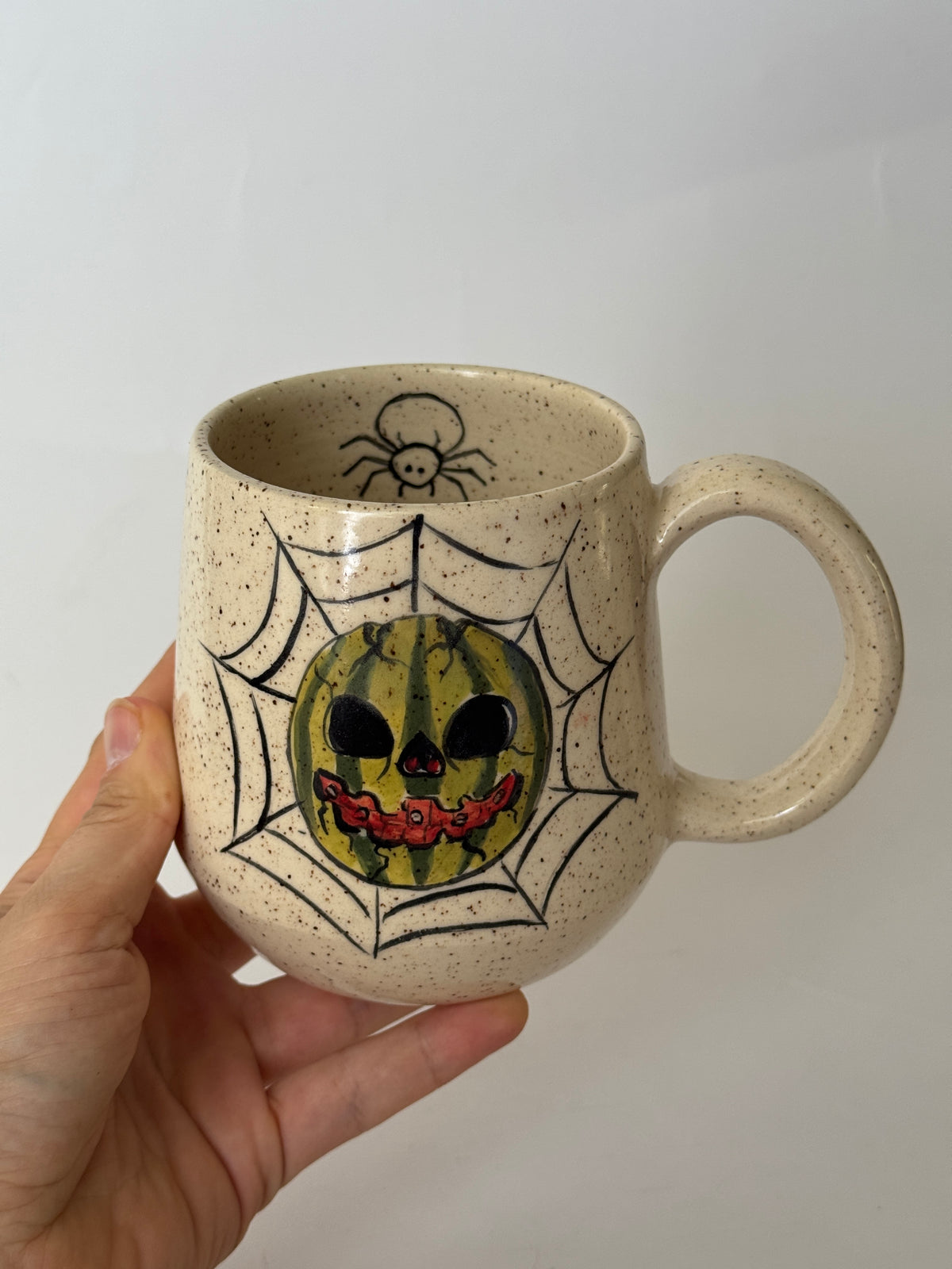 A PREVIEW Halloween Mug Spider Watermelon